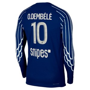 Maillot Fourth Match PSG Jordan Dri-FIT ADV 24/25 - Manches longues - Enfant avec flocage O.Dembélé 10, vue 4