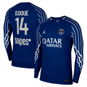 Maillot Fourth Match PSG Jordan Dri-FIT ADV 24/25 - Manches longues - Enfant avec flocage D.Doué 14, vue 2