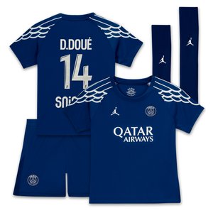 Tenue Fourth Stadium PSG Jordan 2024-25 - Jeune Enfant avec flocage D.Doué 14, vue 2