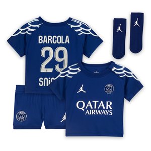 Tenue Fourth Stadium PSG Jordan 2024-25 - Bébé avec flocage Barcola 29, vue 2