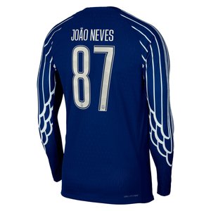 Maillot Fourth Match PSG Jordan Dri-FIT ADV 24/25 - Manches longues - Enfant - Flocage Coupe João Neves 87, vue 4