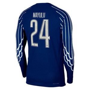 Maillot Fourth Match PSG Jordan Dri-FIT ADV 24/25 - Manches longues - Enfant - Flocage Coupe Mayulu 24, vue 4
