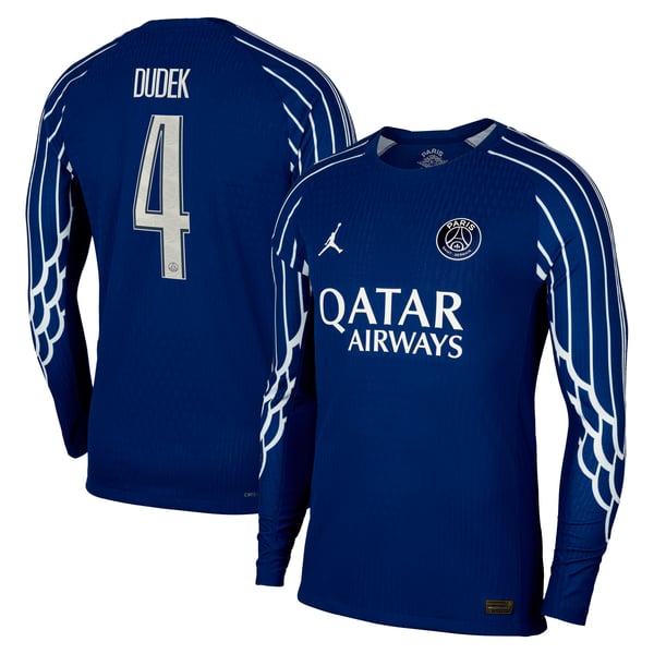 Maillot Fourth Match PSG Jordan Dri-FIT ADV 24/25 - Manches longues - Enfant avec flocage Dudek 4