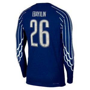 Maillot Fourth Match PSG Jordan Dri-FIT ADV 24/25 - Manches longues - Enfant avec flocage Ebayilin 26, vue 4