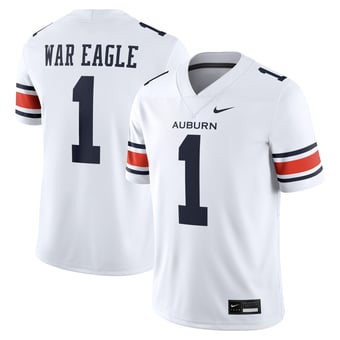 Men's Nike White Auburn Tigers Away Football Game Jersey