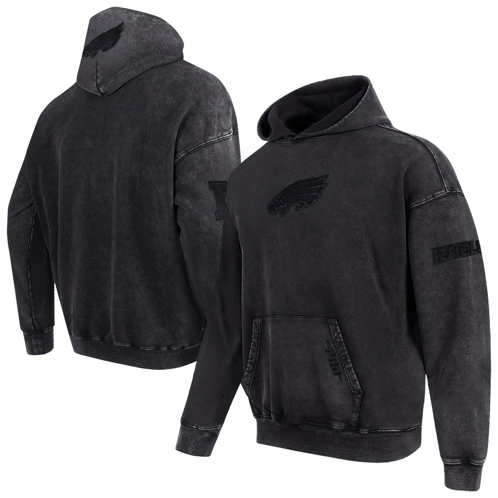 Philadelphia Felpa con cappuccio Eagles Pro Standard lavata con spalle scese - Uomo