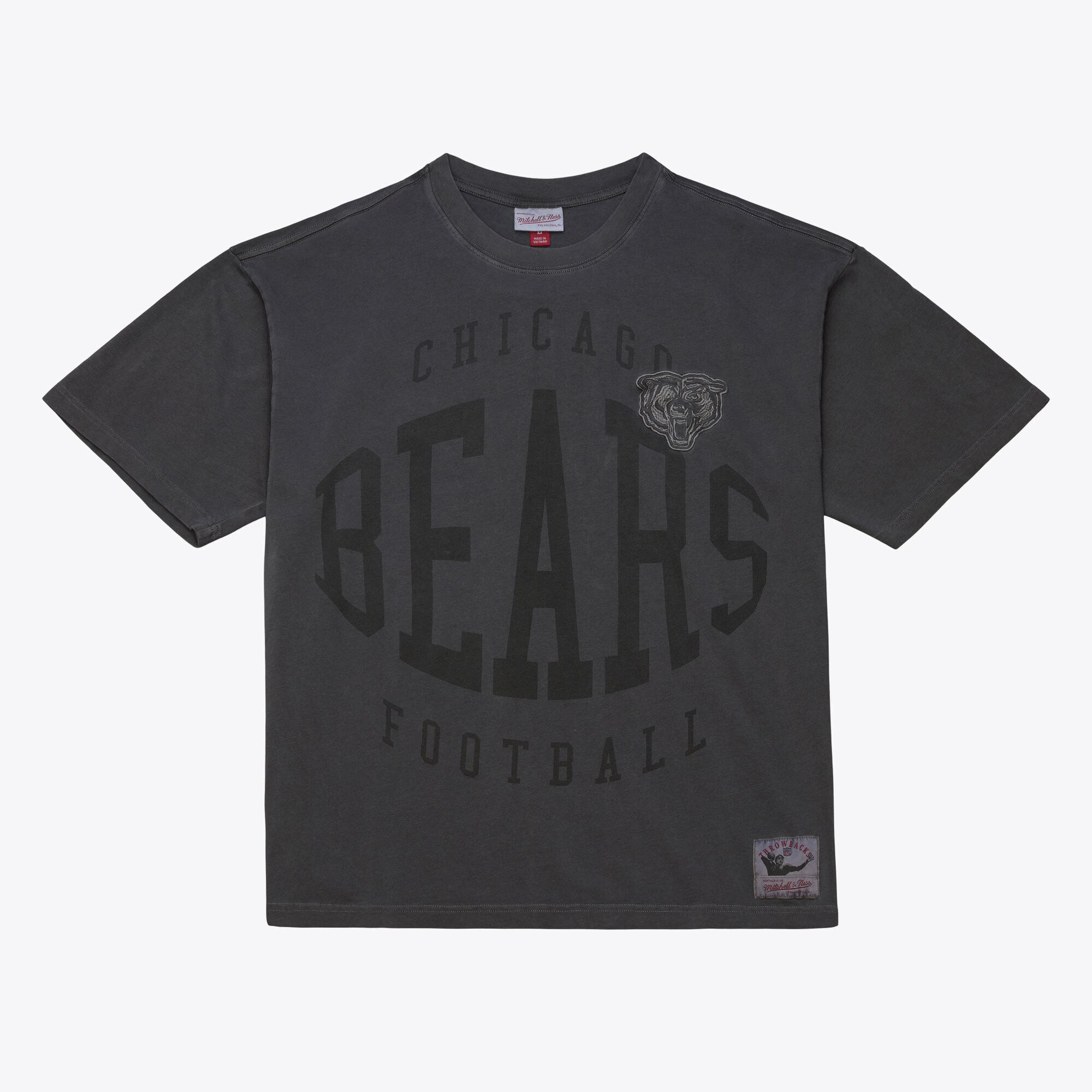 Chicago Bears Mitchell & Ness Downtown Premium T-Shirt - Black - Mens