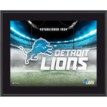 Detroit Lions 10.5" x 13" Horizontal Team Logo Sublimated Plaque