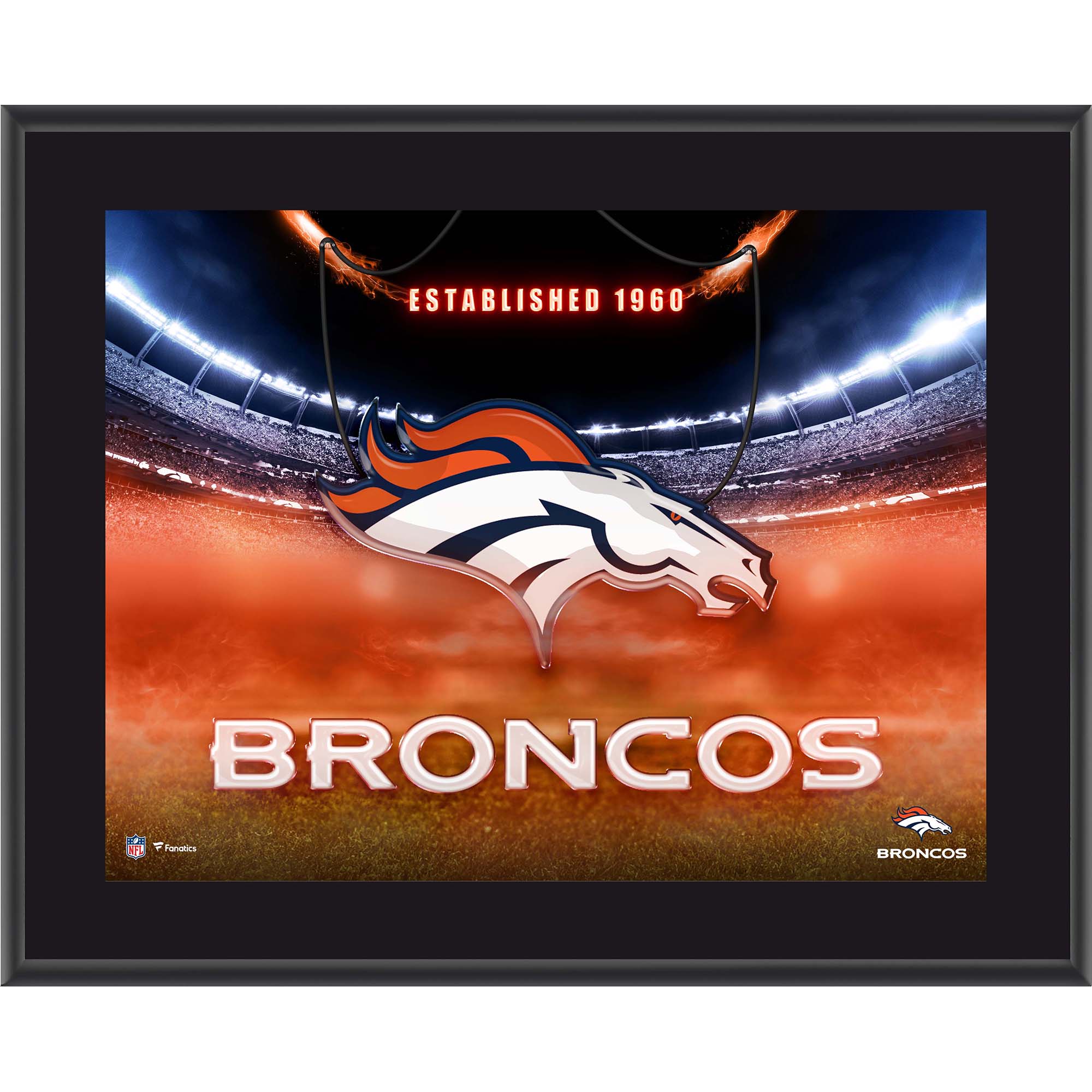 Denver Broncos 10.5″ x 13″ Horizontal Team Logo Sublimated Plaque Denver Broncos 10.5″ x 13″ Horizontal Team Logo Sublimated Plaque