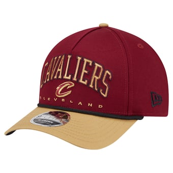 Men's New Era  Wine Cleveland Cavaliers Bold Arch COOLERA 9FORTY A-Frame M-Crown Adjustable Hat