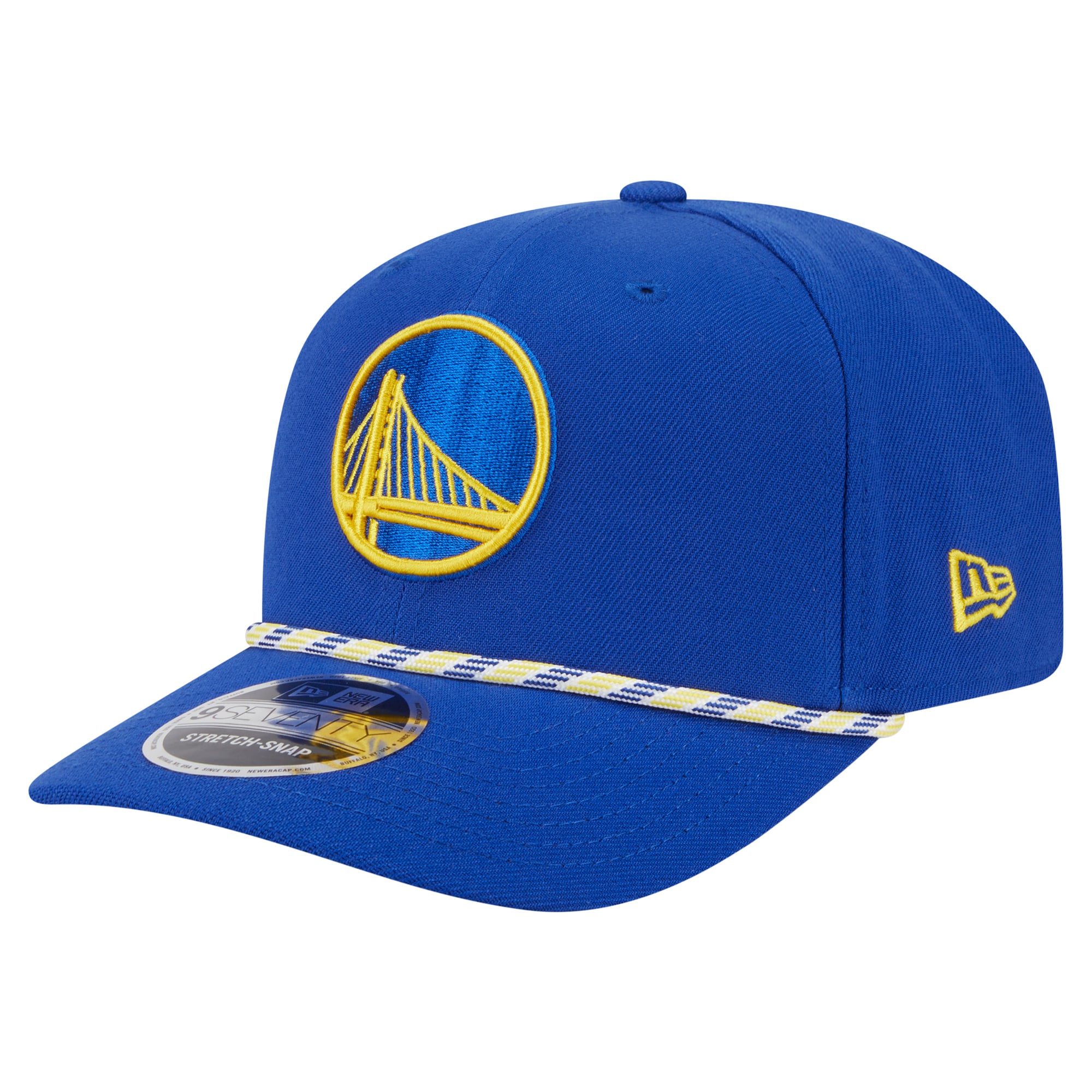 Men's New Era Blue Golden State Warriors Rope 9SEVENTY Adjustable Hat