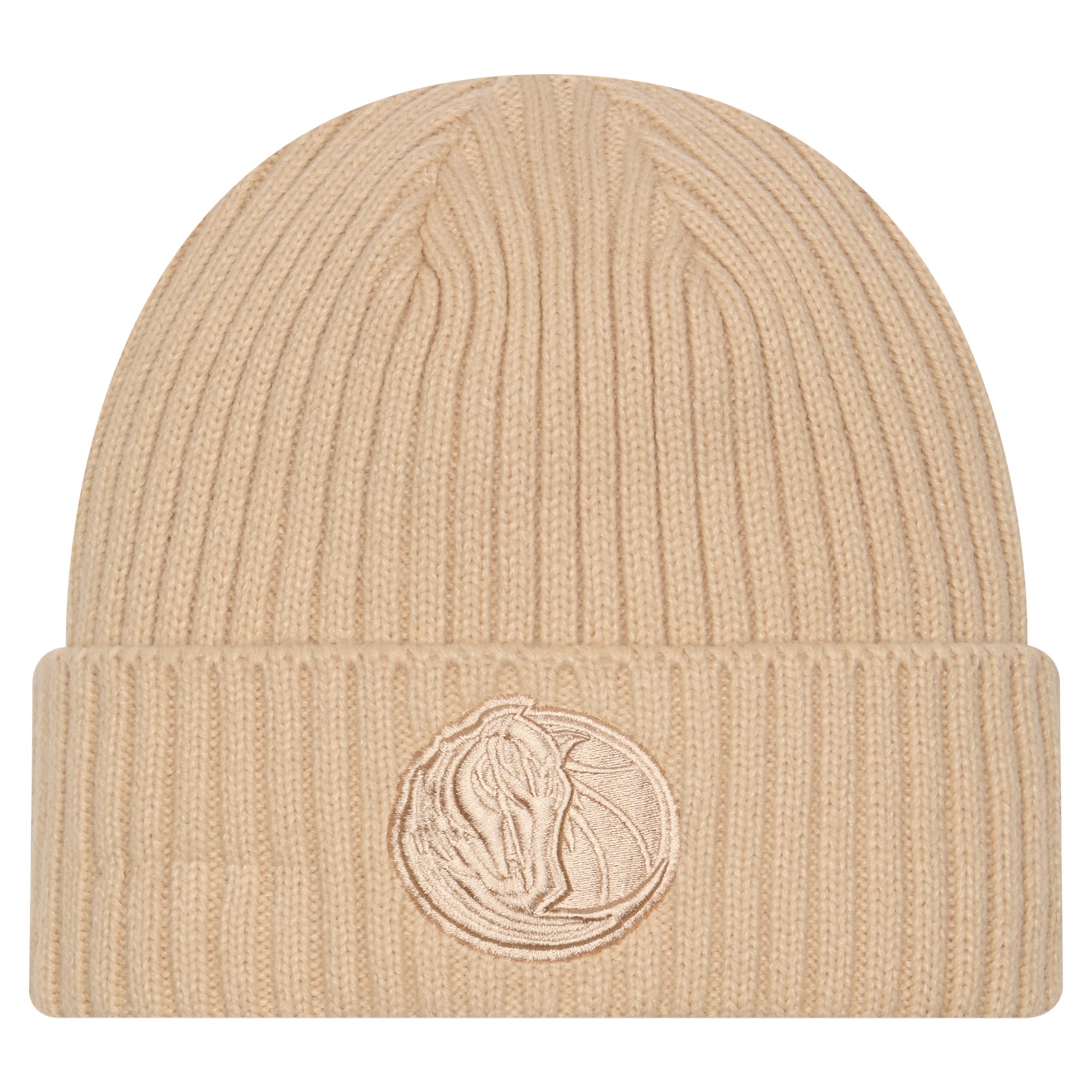 Men's New Era  Tan Dallas Mavericks Color Pack Cuffed Knit Hat
