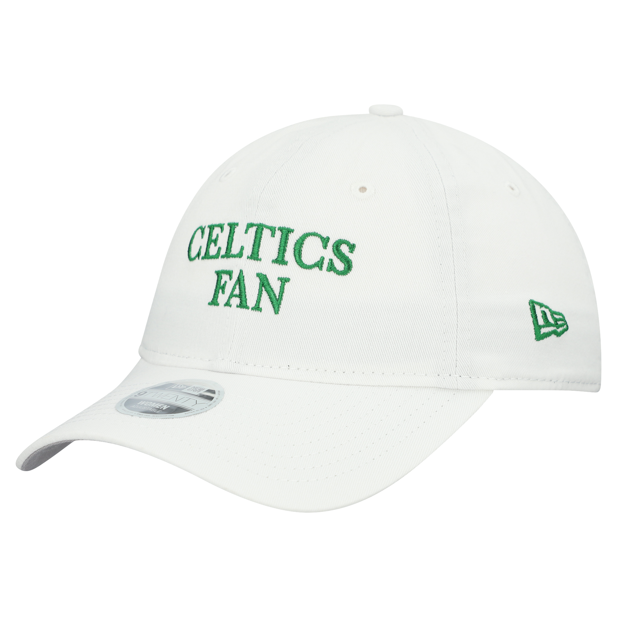 Women's New Era White Boston Celtics Team Fan 9TWENTY Adjustable Hat