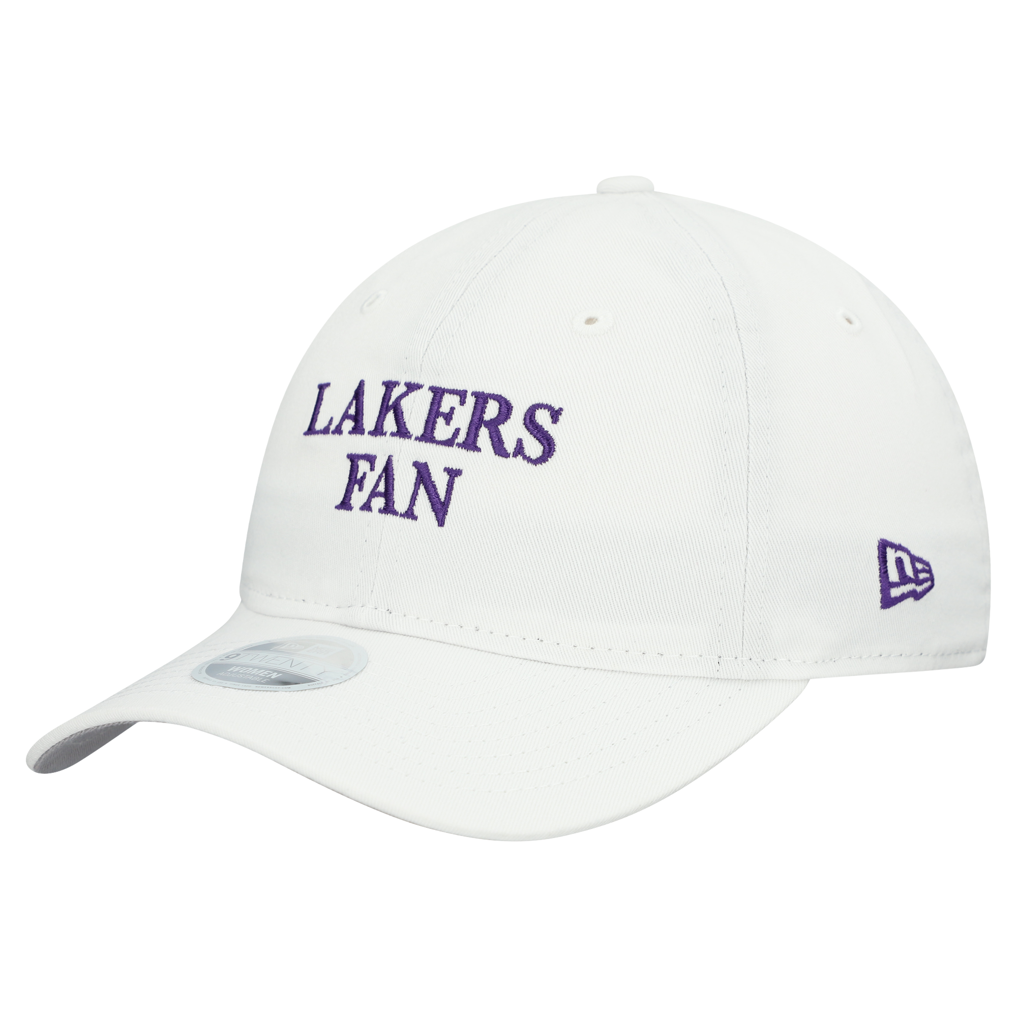 Women's New Era White Los Angeles Lakers Team Fan 9TWENTY Adjustable Hat
