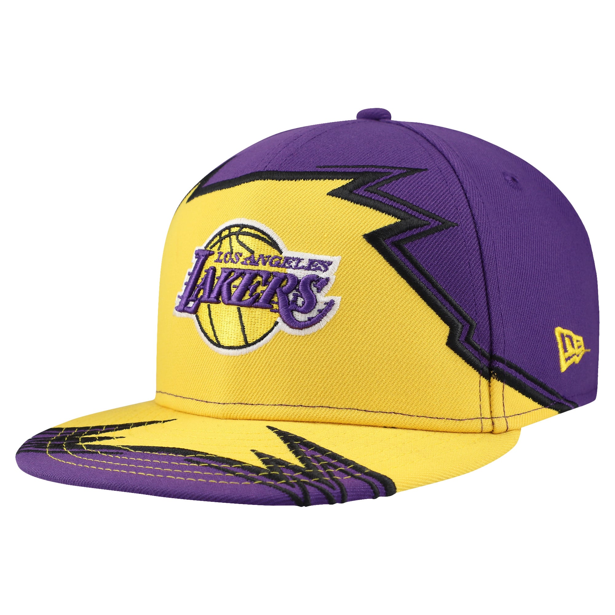 Youth New Era Purple Los Angeles Lakers Break 59FIFTY Fitted Hat