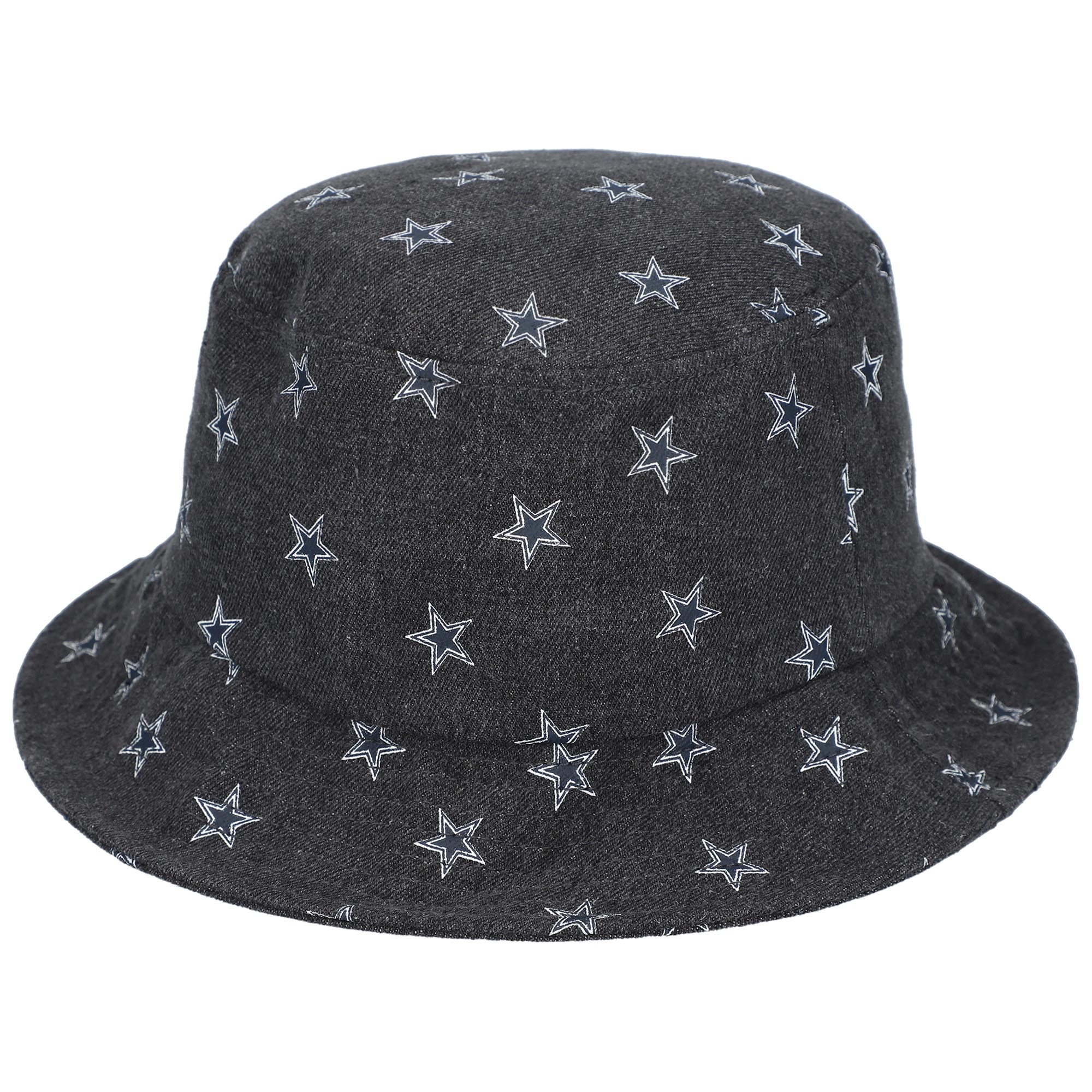 Women's The Wild Collective Black Dallas Cowboys Denim Bucket Hat