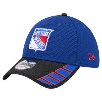 Men's New Era  Blue New York Rangers Visor Hit 39THIRTY Flex Hat