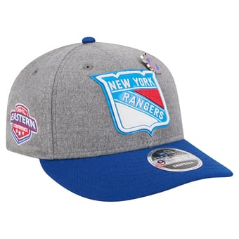 Men's New Era  Gray/Blue New York Rangers Wool Pin Low Profile 9FIFTY Snapback Hat