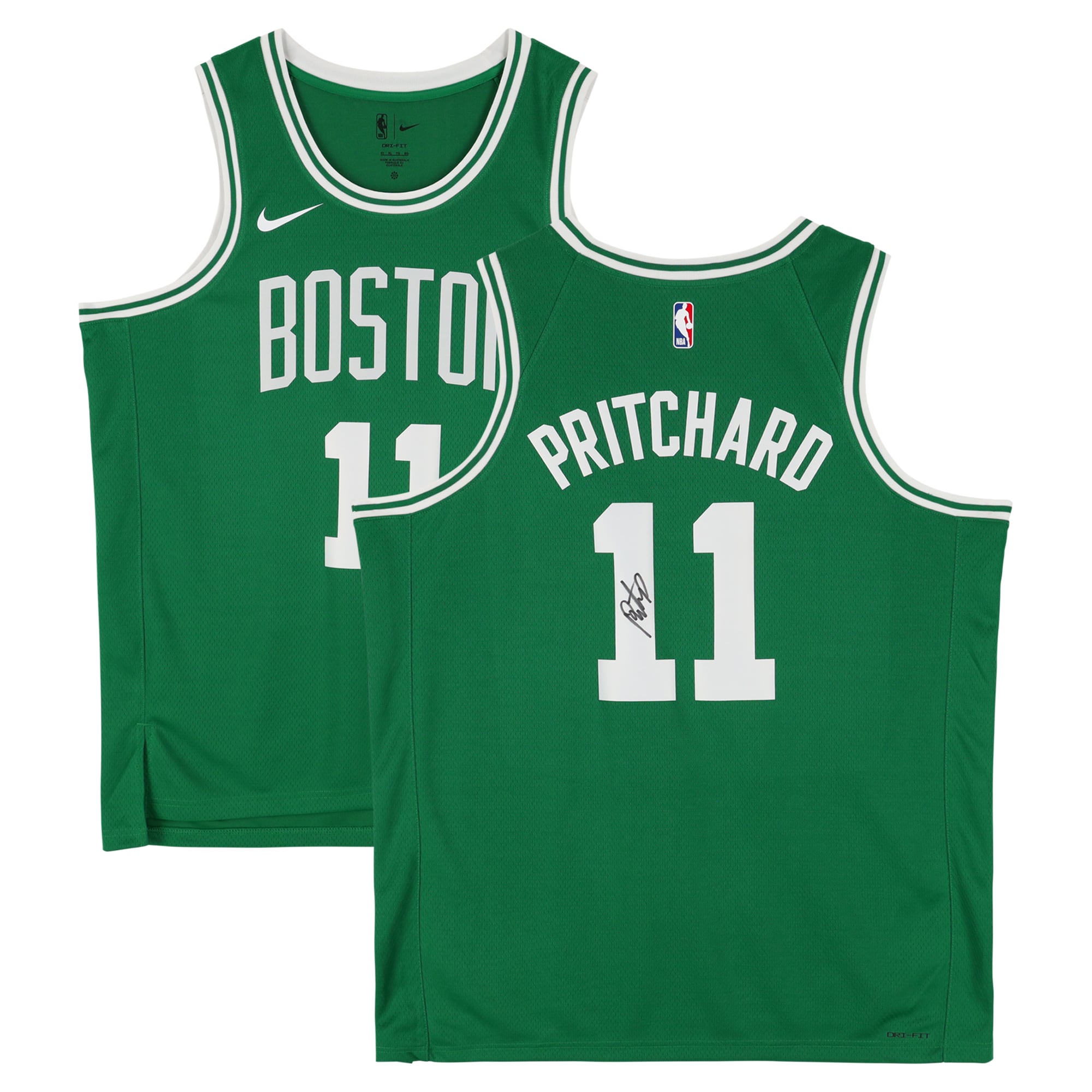 Camiseta Nike Icon Edition Swingman autografiada por Payton Pritchard, Boston Celtics, Kelly Green