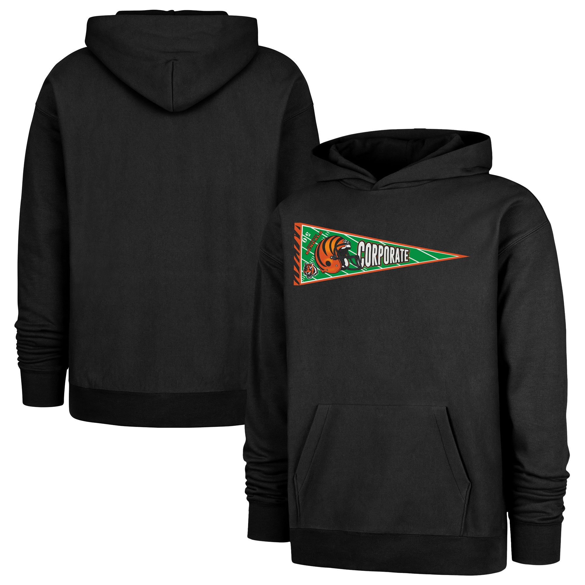 Men’s Corporate x ’47 Black Cincinnati Bengals Foundation Hoodie Men’s Corporate x ’47 Black Cincinnati Bengals Foundation Hoodie