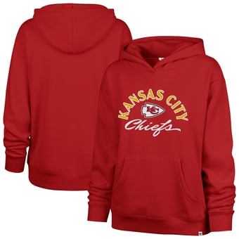 Women's '47 Red Kansas City Chiefs Plus Size Whirlwind Naomi Hoodie