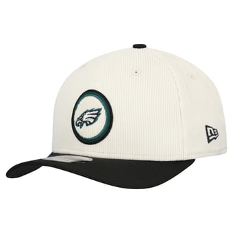 Men's New Era  Stone Philadelphia Eagles  Loyal Corduroy 9SEVENTY Adjustable Hat