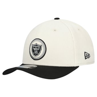 Men's New Era  Stone Las Vegas Raiders  Loyal Corduroy 9SEVENTY Adjustable Hat