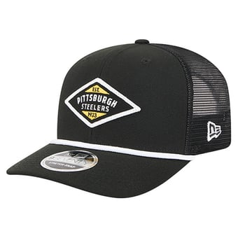 Men's New Era  Black Pittsburgh Steelers Team 9SEVENTY Adjustable Hat