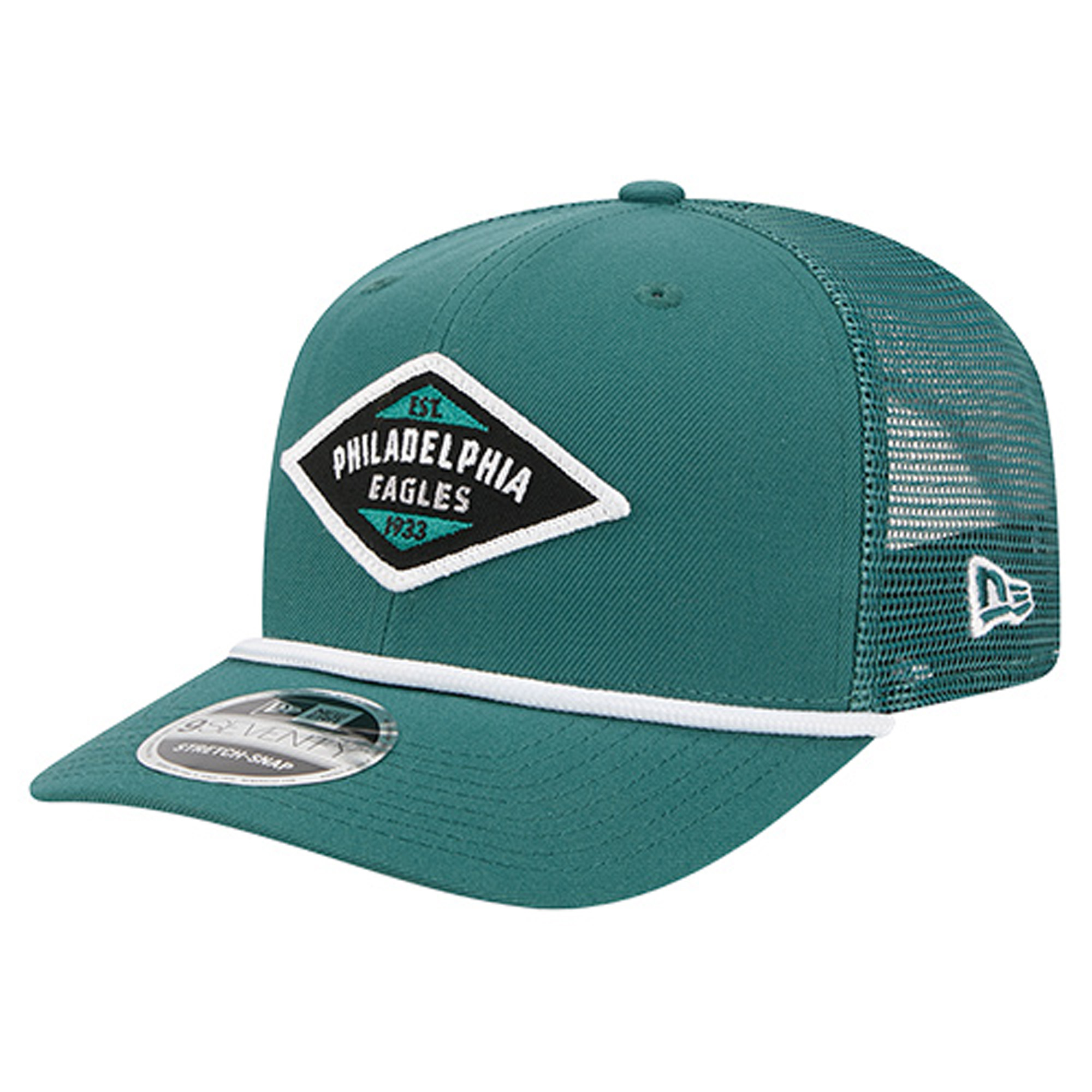 Men's New Era Green Philadelphia Eagles Team 9SEVENTY Adjustable Hat