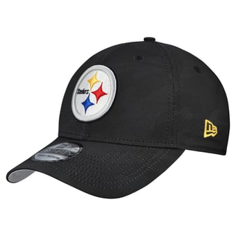 Men's New Era  Black Pittsburgh Steelers Tonal Camo 39THIRTY Stretch Fit Hat