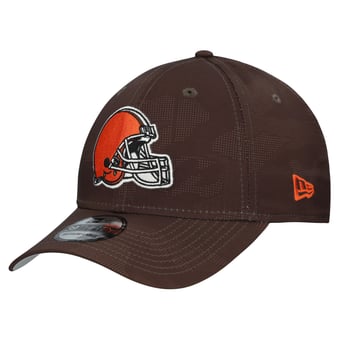 Men's New Era  Brown Cleveland Browns Tonal Camo 39THIRTY Stretch Fit Hat
