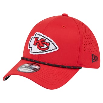 Men's New Era Red Kansas City Chiefs Perforated 39THIRTY Flex Hat