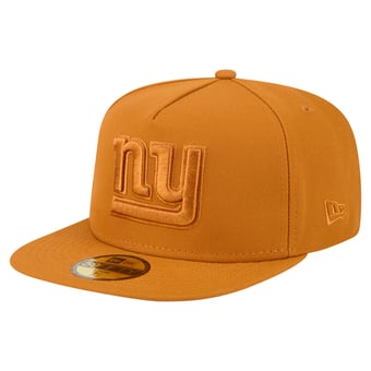 Men's New Era  Brown New York Giants Color Pack A-Frame 59FIFTY Fitted Hat