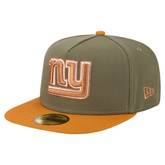 Men's New Era  Olive/Brown New York Giants Color Pack A-Frame 59FIFTY Fitted Hat