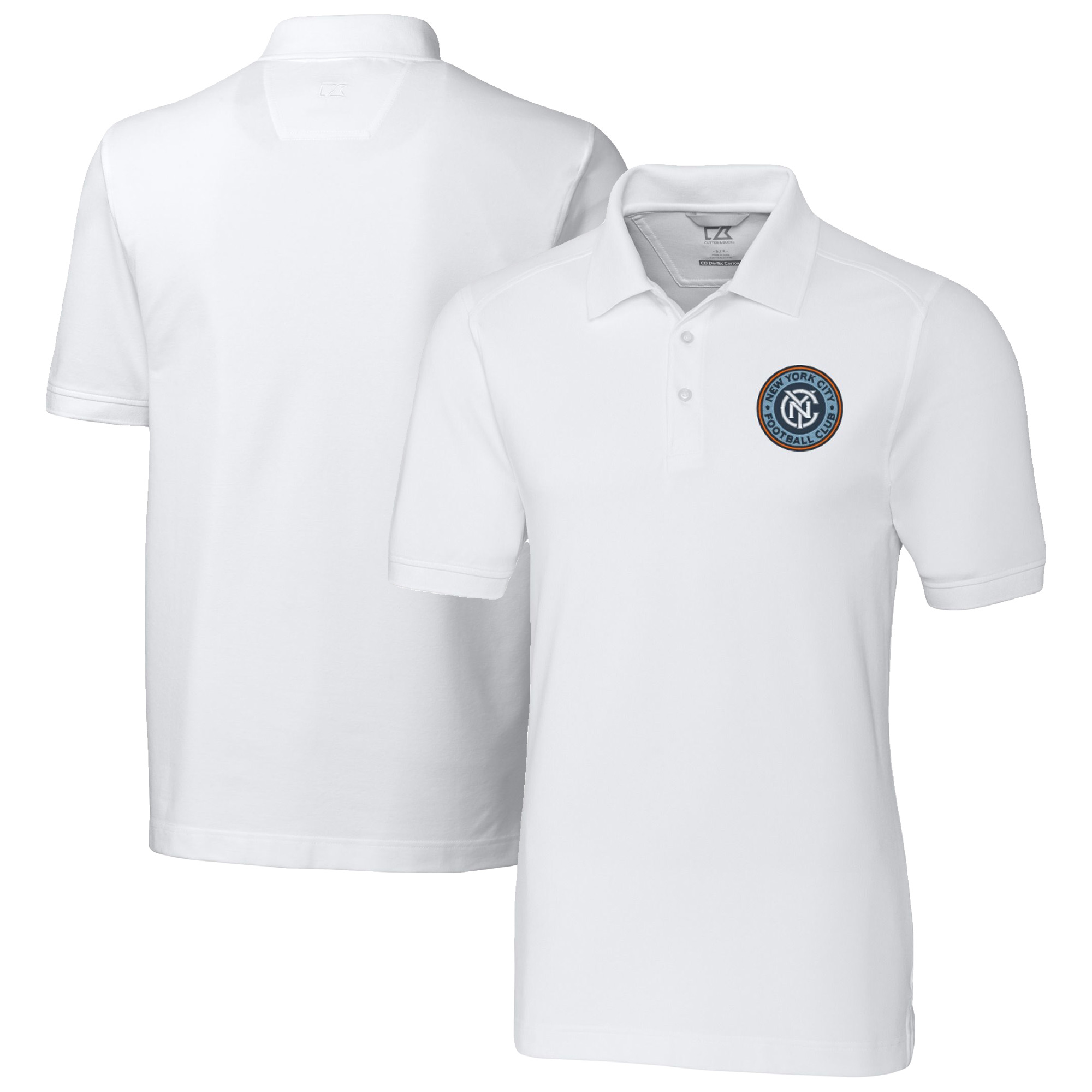 Men’s Cutter & Buck White New York City FC Advantage Eco Tri-Blend Pique Polo Men’s Cutter & Buck White New York City FC Advantage Eco Tri-Blend Pique Polo