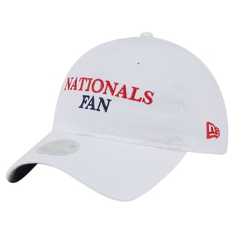 Women's New Era White Washington Nationals Team Fan 9TWENTY Adjustable Hat