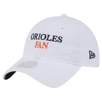 Women's New Era White Baltimore Orioles Team Fan 9TWENTY Adjustable Hat