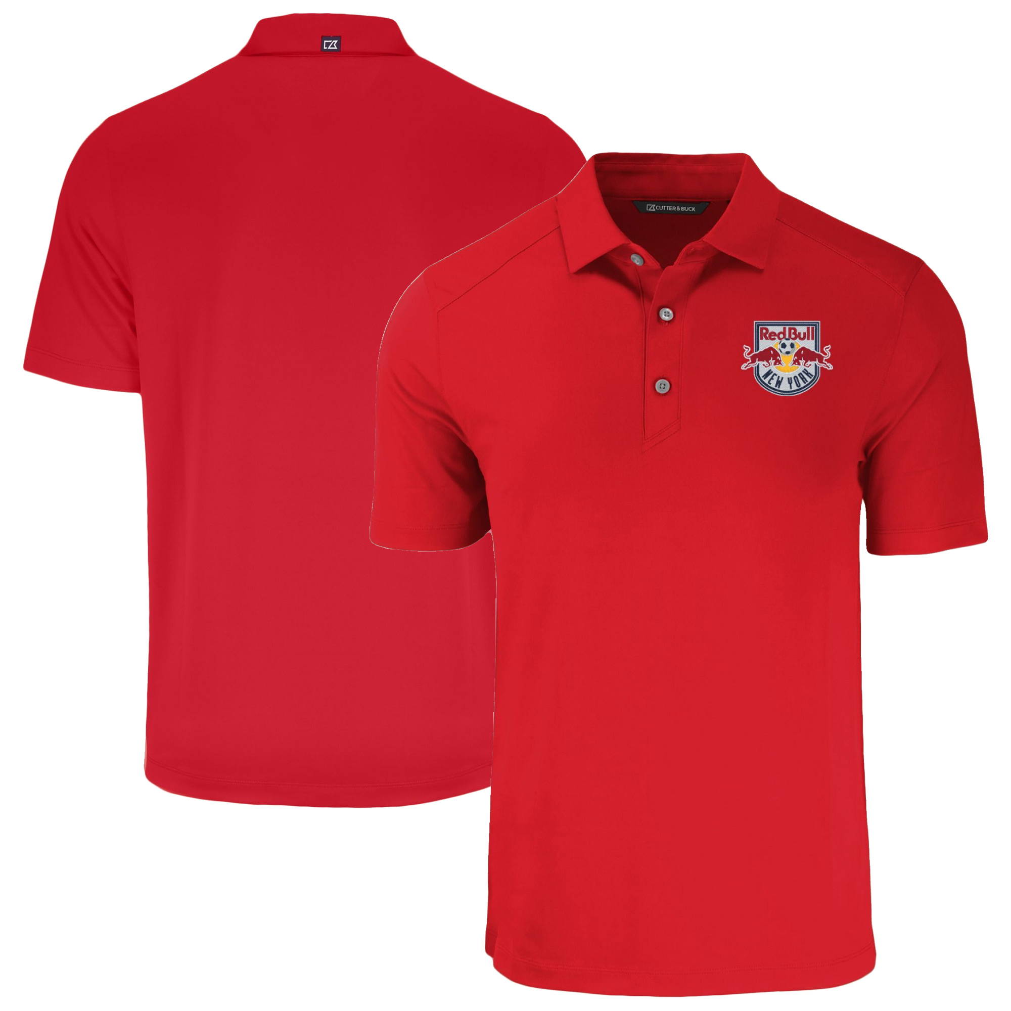 Men’s Cutter & Buck Red New York Red Bulls Forge Eco Stretch Recycled Polo Men’s Cutter & Buck Red New York Red Bulls Forge Eco Stretch Recycled Polo