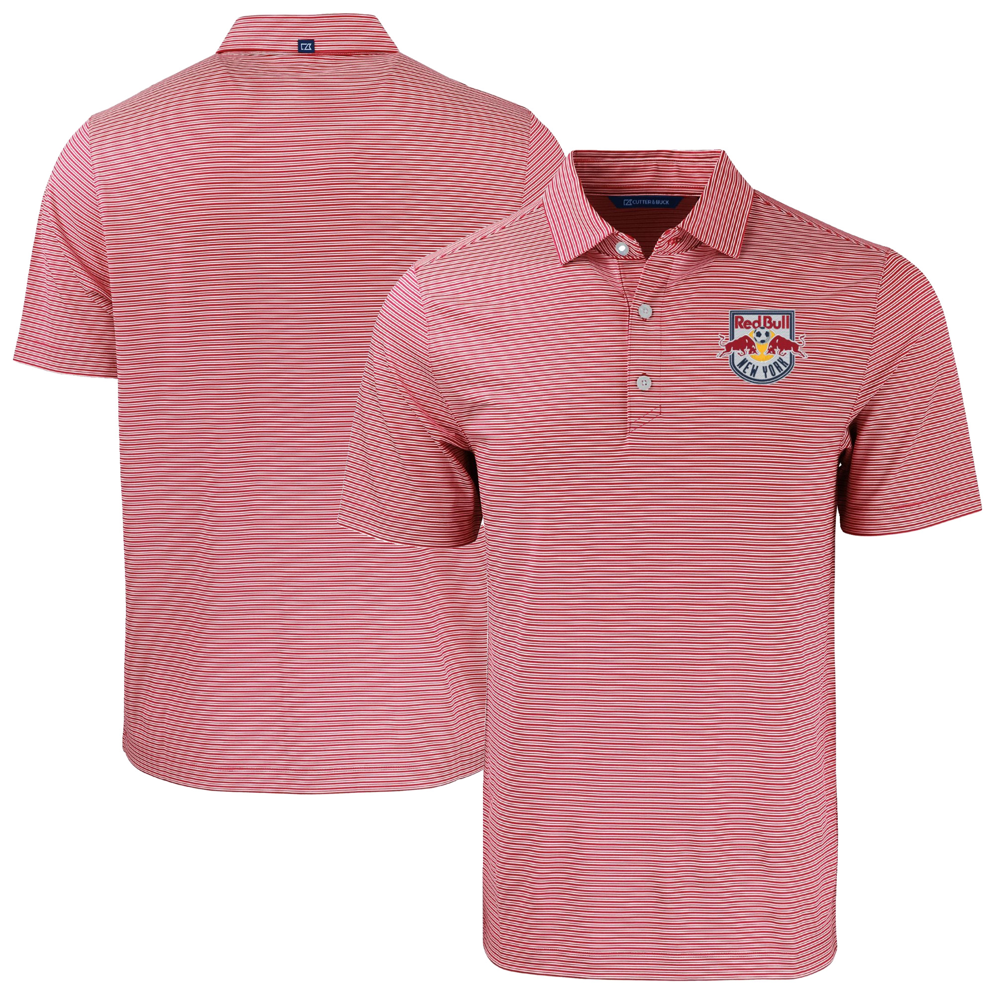Men’s Cutter & Buck Red New York Red Bulls Forge Eco Double Stripe Stretch Recycled Tri-Blend Polo Men’s Cutter & Buck Red New York Red Bulls Forge Eco Double Stripe Stretch Recycled Tri-Blend Polo