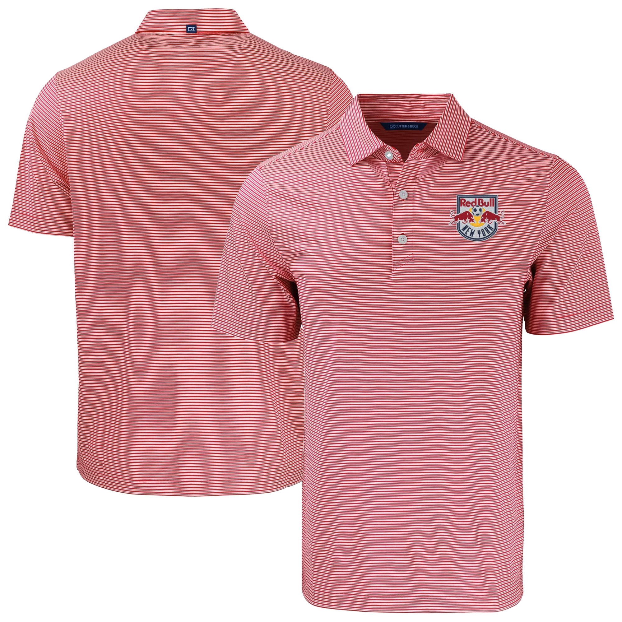 Men’s Cutter & Buck Red New York Red Bulls Forge Eco Double Stripe Stretch Recycled Tri-Blend Polo Men’s Cutter & Buck Red New York Red Bulls Forge Eco Double Stripe Stretch Recycled Tri-Blend Polo