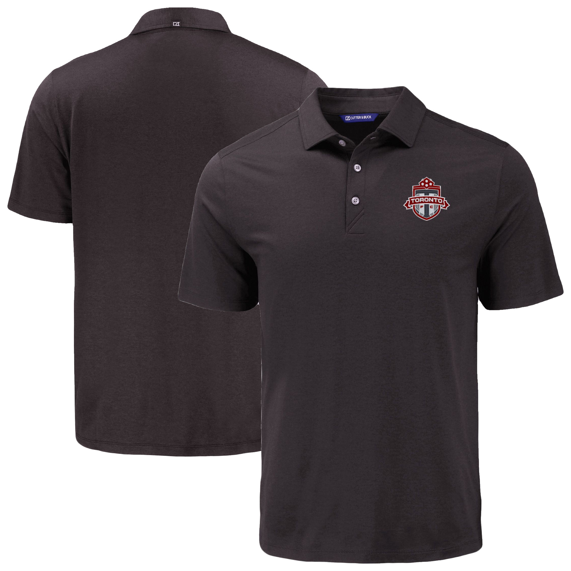 Men’s Cutter & Buck Black Toronto FC Coastline Epic Comfort Eco Recycled Polo Men’s Cutter & Buck Black Toronto FC Coastline Epic Comfort Eco Recycled Polo
