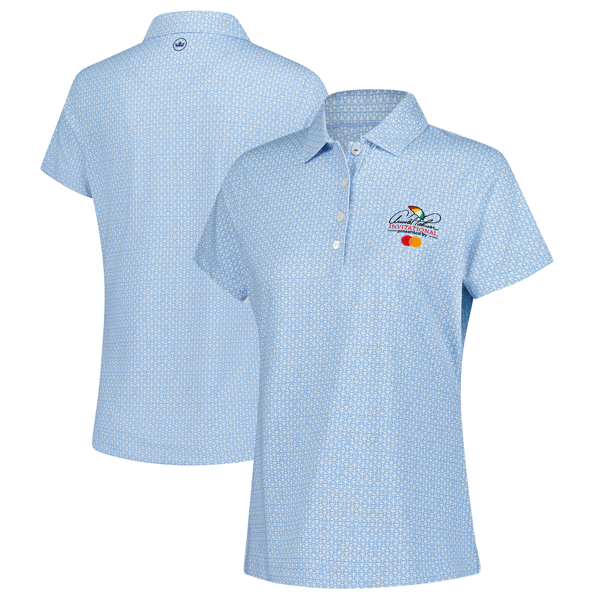 Women’s Peter Millar Light Blue Arnold Palmer Invitational Mar-Tee-Ni Break Polo Women’s Peter Millar Light Blue Arnold Palmer Invitational Mar-Tee-Ni Break Polo