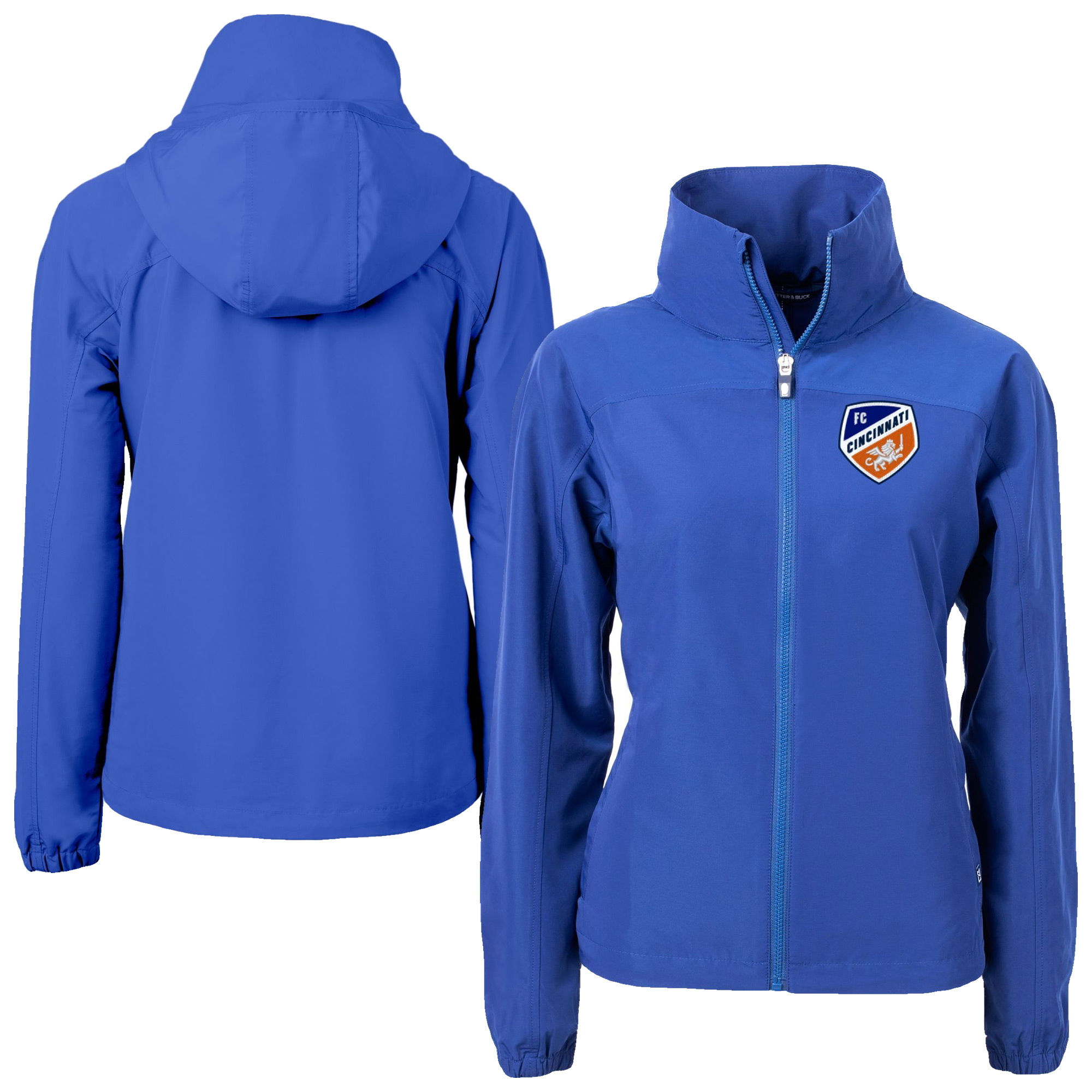 Women's Cutter & Buck Blue FC Cincinnati Charter Eco Recycled Full-Zip Jacket
