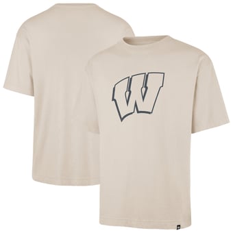 Men's '47 Cream Wisconsin Badgers Ravine Foundation T-Shirt