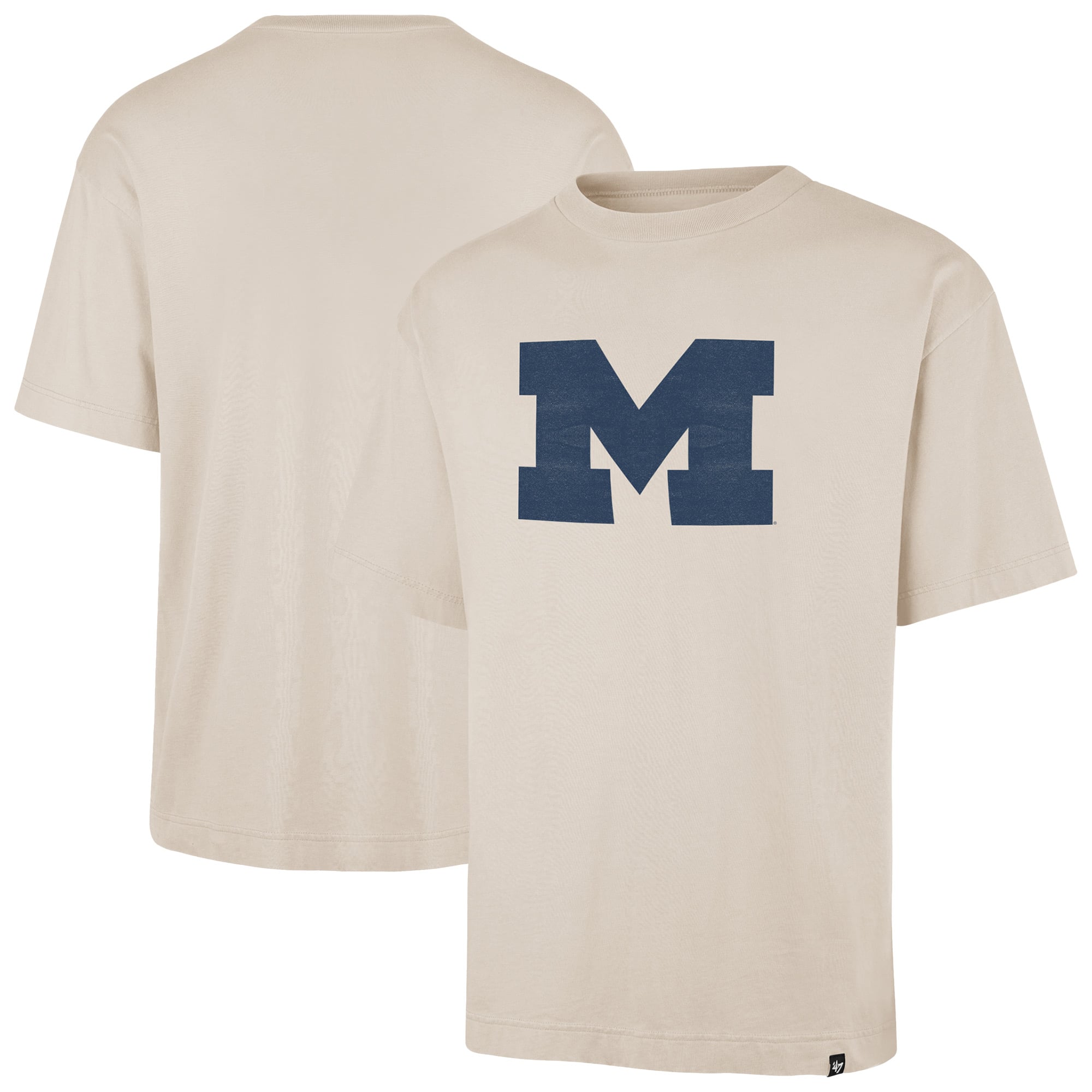 Men's '47 Cream Michigan Wolverines Ravine Foundation T-Shirt