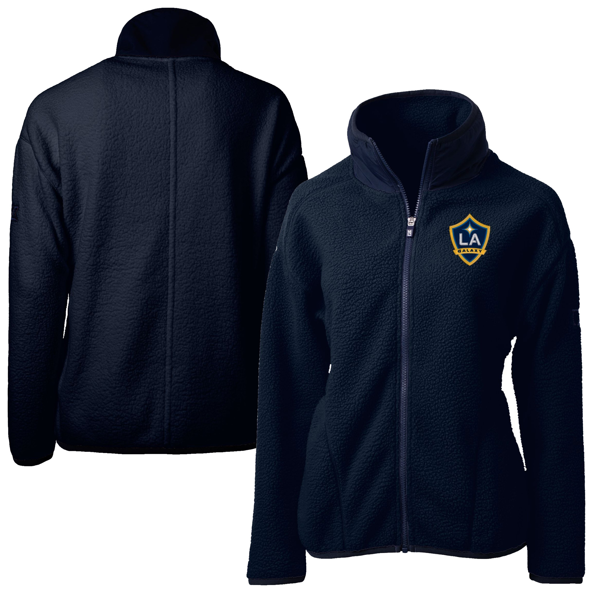 Women’s Cutter & Buck Navy LA Galaxy Cascade Eco Fleece Full-Zip Jacket Women’s Cutter & Buck Navy LA Galaxy Cascade Eco Fleece Full-Zip Jacket