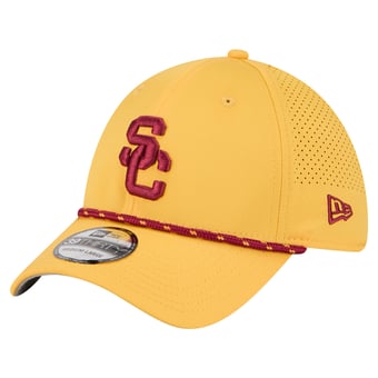 Men's New Era  Gold USC Trojans Rope 39THIRTY Flex Hat