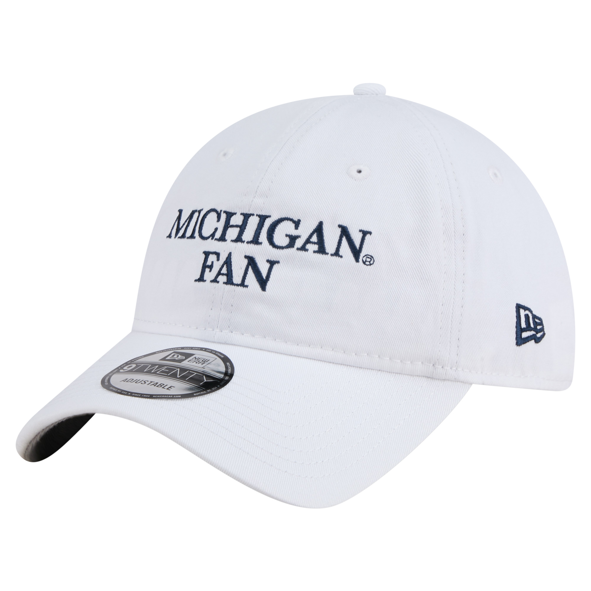 Men’s New Era White Michigan Wolverines Fan 9TWENTY Adjustable Hat Men’s New Era White Michigan Wolverines Fan 9TWENTY Adjustable Hat
