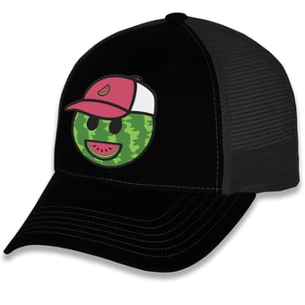 Men's Trackhouse Racing Team Collection Black Ross Chastain Melon Man Adjustable Hat
