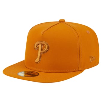 Men's New Era Orange Philadelphia Phillies Color Pack A-Frame 59FIFTY Fitted Hat